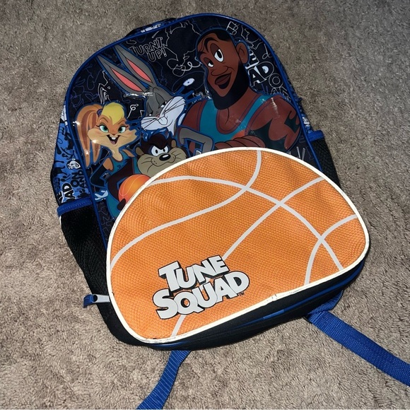 Space Jam Lebron James Backpack Space Jam Tune Squad Pockets Padded Straps NWOT - Picture 4 of 15